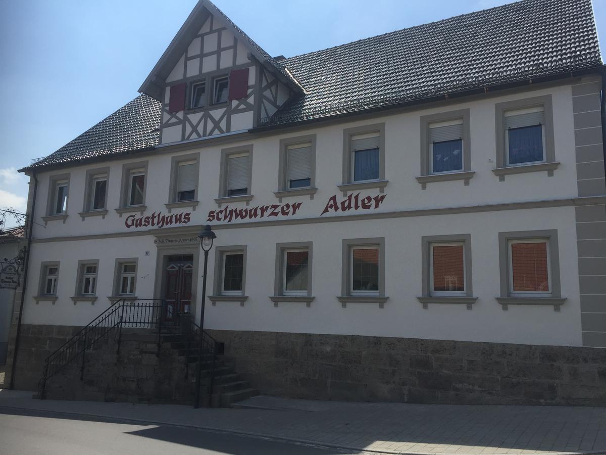 Landgasthof Zum Schwarzen Adler Markt Nordheim Exterior photo